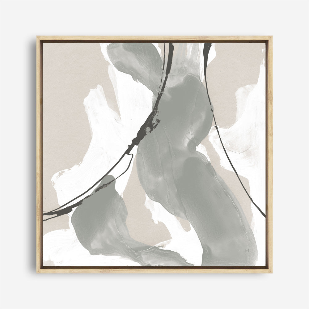 Shop Touch of Gray II (Square) Canvas Print a painted abstract themed framed canvas wall art print from The Print Emporium artwork collection - Buy Australian made fine art painting style stretched canvas prints for the home and your interior decor space, TPE-WA-75156-CA-40X40-NF
