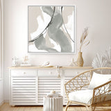 Shop Touch of Gray II (Square) Canvas Print a painted abstract themed framed canvas wall art print from The Print Emporium artwork collection - Buy Australian made fine art painting style stretched canvas prints for the home and your interior decor space, TPE-WA-75156-CA-40X40-NF