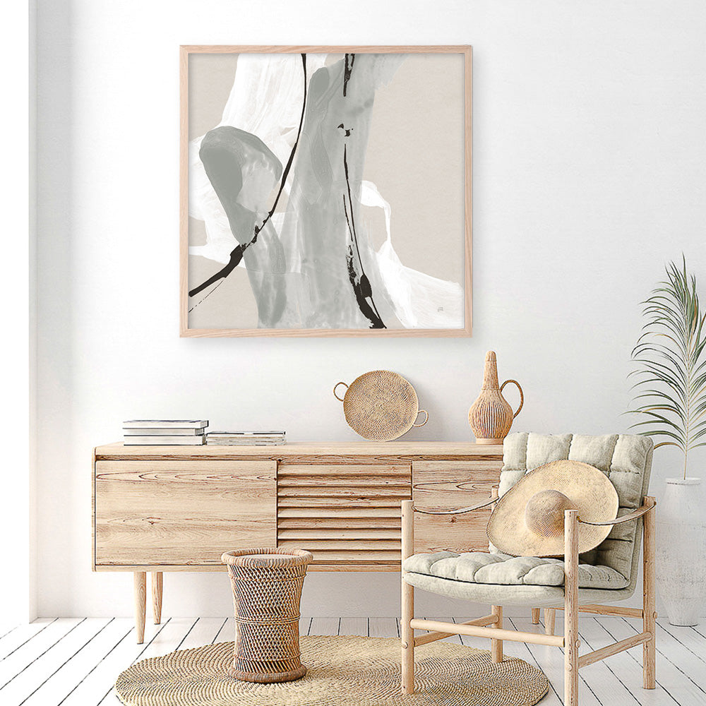 Shop Touch of Gray IV (Square) Art Print a painted abstract themed wall art print from The Print Emporium wall artwork collection - Buy Australian made fine art painting style poster and framed prints for the home and your interior decor room, TPE-WA-75158-AP