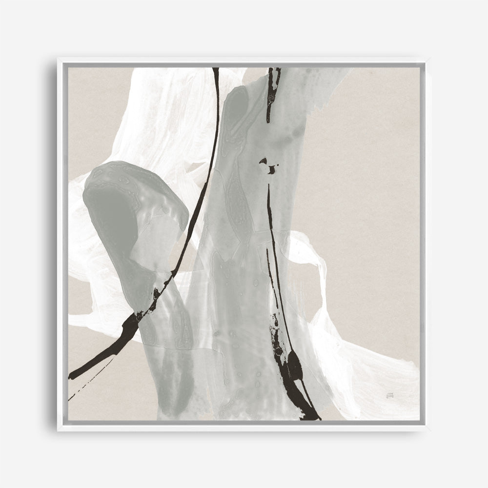 Shop Touch of Gray IV (Square) Canvas Print a painted abstract themed framed canvas wall art print from The Print Emporium artwork collection - Buy Australian made fine art painting style stretched canvas prints for the home and your interior decor space, TPE-WA-75158-CA-40X40-NF