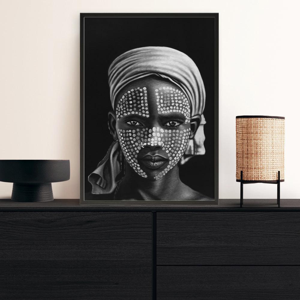 Shop Tribal Art Print a Hamptons style themed painted wall art print from The Print Emporium wall artwork collection - Buy Australian made fine art painting style poster and framed prints for the home and your interior decor room, TPE-038-AP