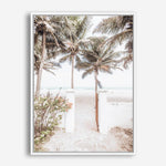 Shop Tropical Island Gate Photo Canvas Print a coastal themed photography framed stretched canvas print from The Print Emporium wall artwork collection - Buy Australian made prints for the home and your interior decor space, TPE-1241-CA-35X46-NF