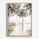 Shop Tropical Island Gate Photo Canvas Print a coastal themed photography framed stretched canvas print from The Print Emporium wall artwork collection - Buy Australian made prints for the home and your interior decor space, TPE-1241-CA-35X46-NF