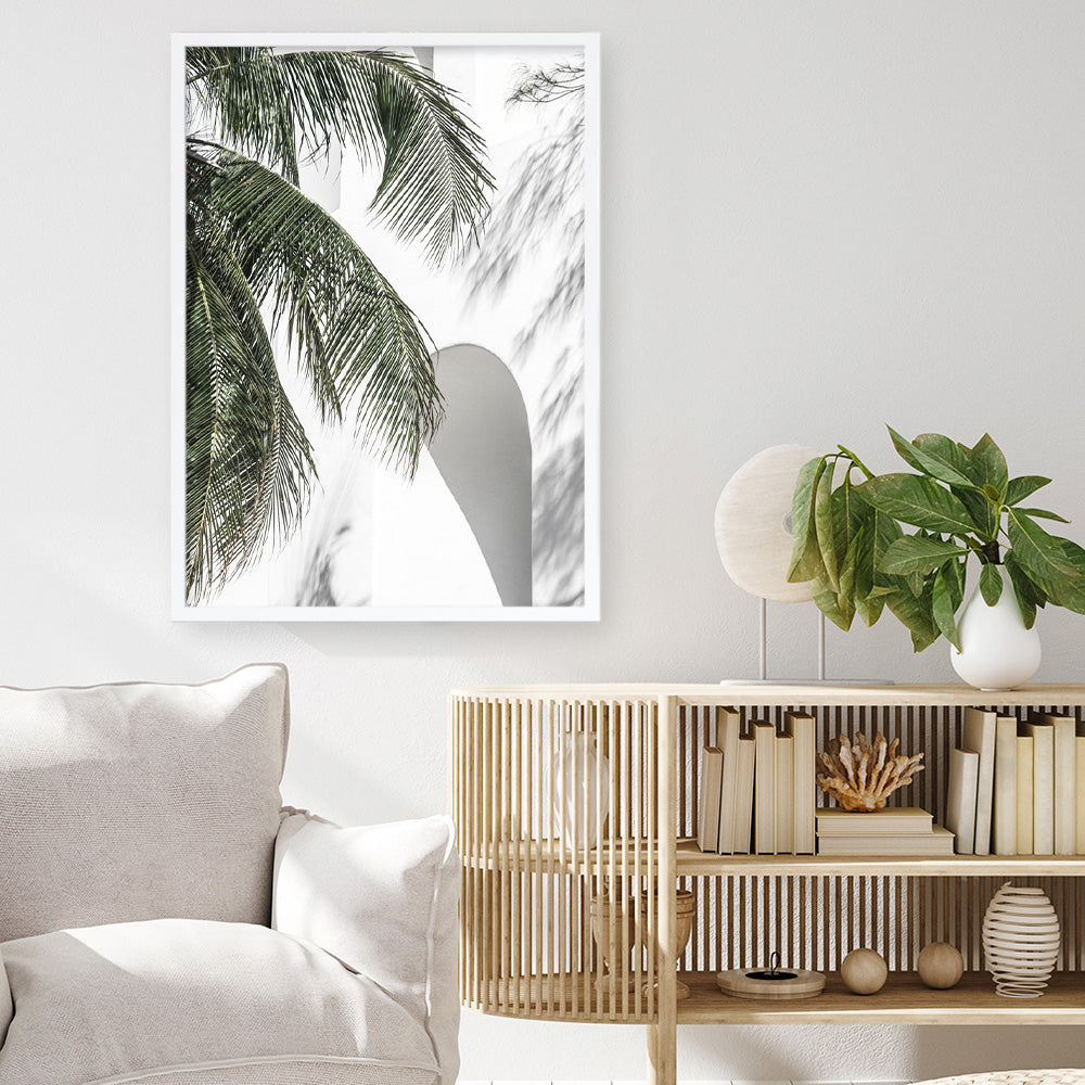 Shop Tropical Palm Villa Photo Art Print a coastal themed photography wall art print from The Print Emporium wall artwork collection - Buy Australian made fine art poster and framed prints for the home and your interior decor, TPE-1306-AP