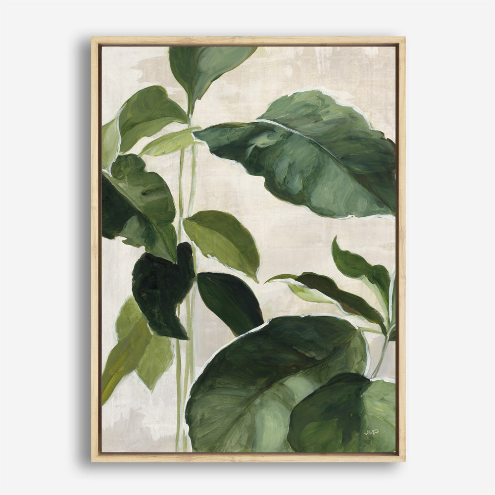 Shop Tropical Study II Crop Canvas Print a painted style framed canvas wall art print from The Print Emporium artwork collection - Buy Australian made fine art painting style stretched canvas prints for the home and your interior decor space, TPE-WA-70135-CA-35X46-NF