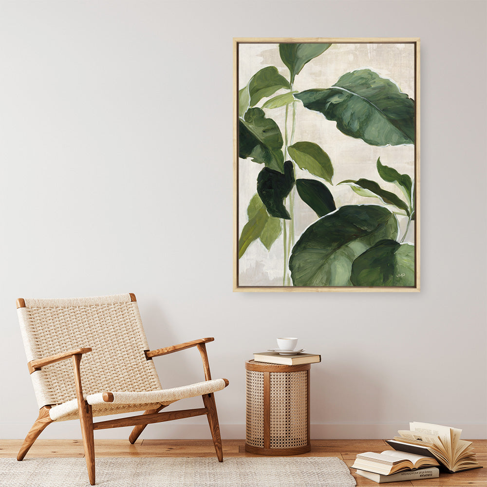 Shop Tropical Study II Crop Canvas Print a painted style framed canvas wall art print from The Print Emporium artwork collection - Buy Australian made fine art painting style stretched canvas prints for the home and your interior decor space, TPE-WA-70135-CA-35X46-NF