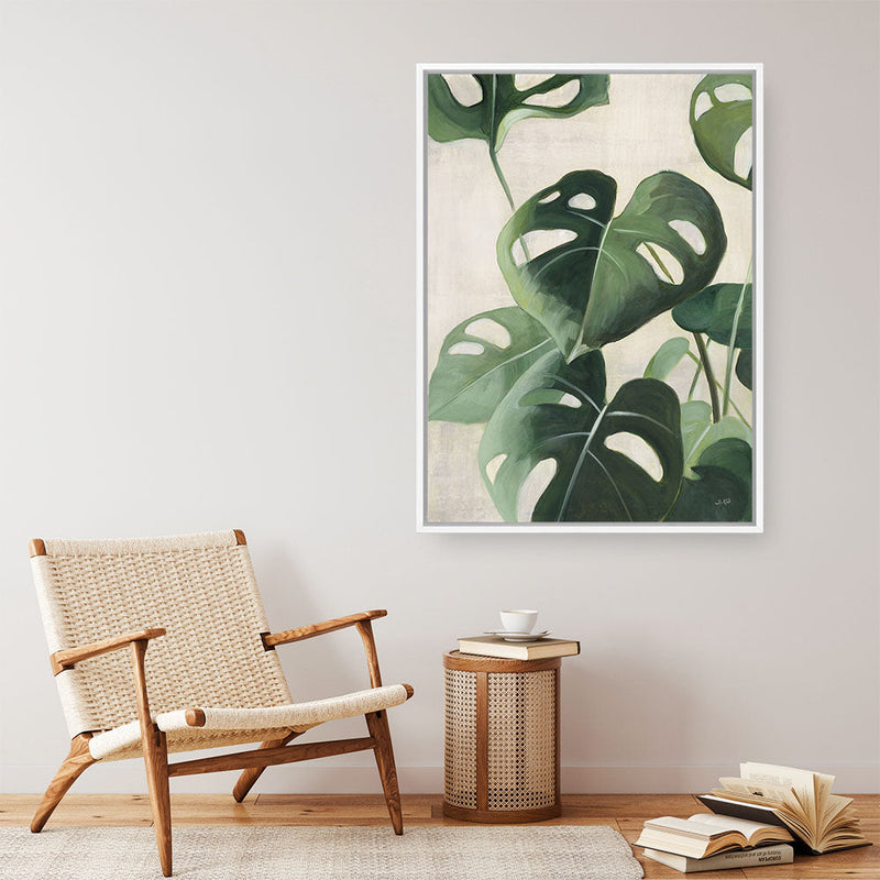 Shop Tropical Study IV Crop Canvas Print a painted style framed canvas wall art print from The Print Emporium artwork collection - Buy Australian made fine art painting style stretched canvas prints for the home and your interior decor space, TPE-WA-70137-CA-35X46-NF