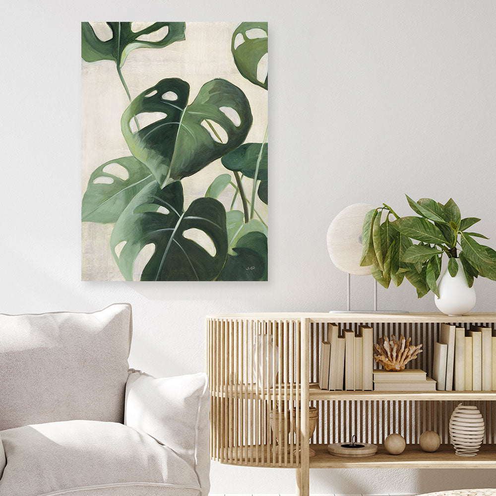 Shop Tropical Study IV Crop Canvas Print a painted style framed canvas wall art print from The Print Emporium artwork collection - Buy Australian made fine art painting style stretched canvas prints for the home and your interior decor space, TPE-WA-70137-CA-35X46-NF