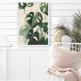 Shop Tropical Study IV Linen Art Print a painted style wall art print from The Print Emporium wall artwork collection - Buy Australian made fine art painting style poster and framed prints for the home and your interior decor room, TPE-WA-74489-AP