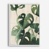 Shop Tropical Study IV Linen Canvas Print a painted style framed canvas wall art print from The Print Emporium artwork collection - Buy Australian made fine art painting style stretched canvas prints for the home and your interior decor space, TPE-WA-74489-CA-35X46-NF