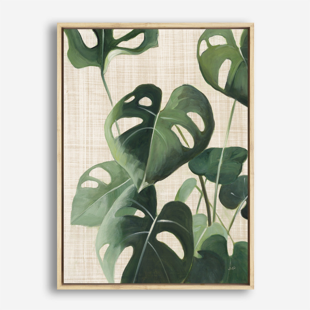 Shop Tropical Study IV Linen Canvas Print a painted style framed canvas wall art print from The Print Emporium artwork collection - Buy Australian made fine art painting style stretched canvas prints for the home and your interior decor space, TPE-WA-74489-CA-35X46-NF