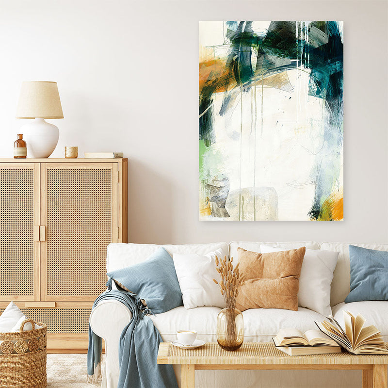 Shop Turbulence I Canvas Print a painted abstract themed framed canvas wall art print from The Print Emporium artwork collection - Buy Australian made fine art painting style stretched canvas prints for the home and your interior decor space, TPE-WA-54994-CA-35X46-NF