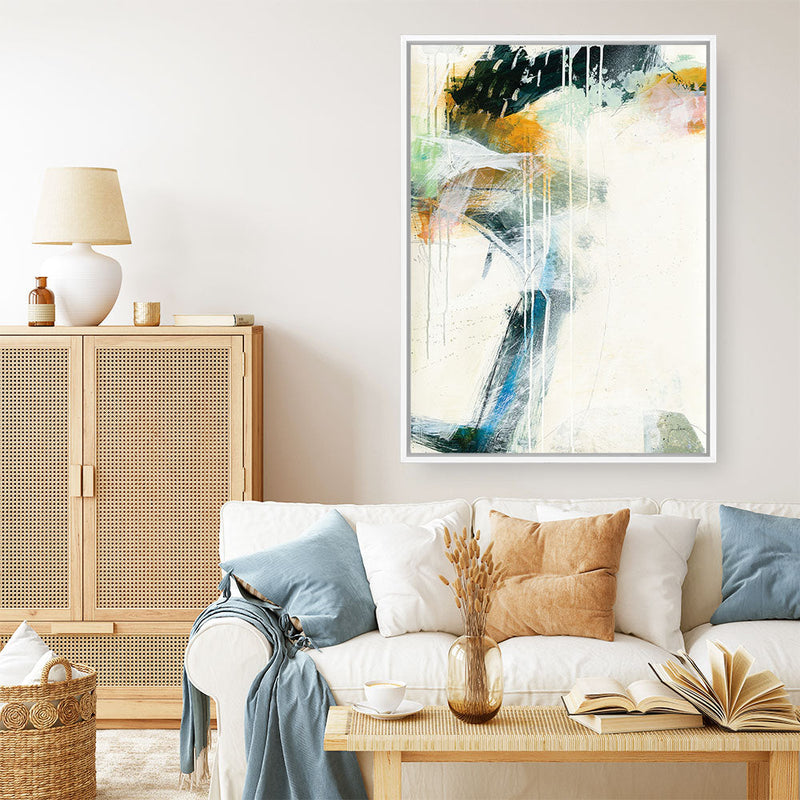 Shop Turbulence II Canvas Print a painted abstract themed framed canvas wall art print from The Print Emporium artwork collection - Buy Australian made fine art painting style stretched canvas prints for the home and your interior decor space, TPE-WA-54995-CA-35X46-NF