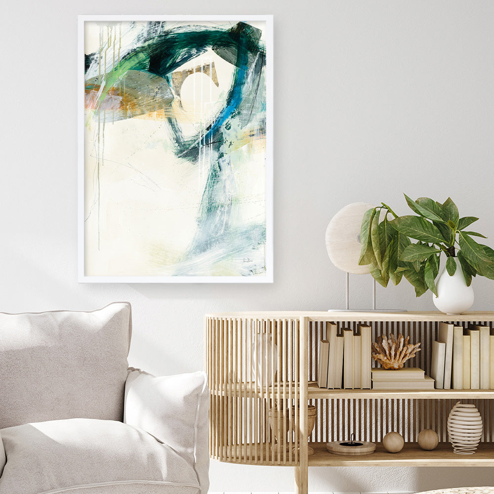 Shop Turbulence III Art Print a painted abstract themed wall art print from The Print Emporium wall artwork collection - Buy Australian made fine art painting style poster and framed prints for the home and your interior decor room, TPE-WA-54996-AP