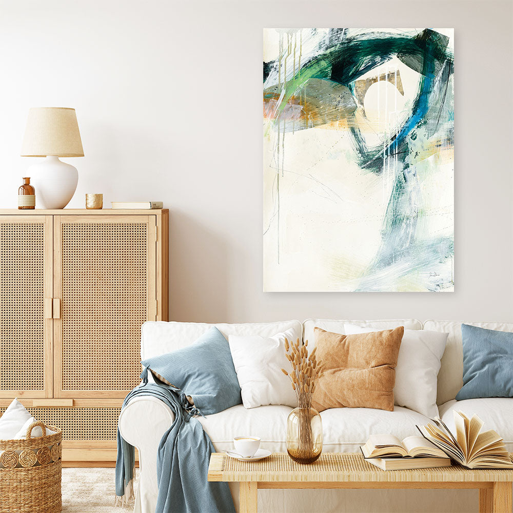 Shop Turbulence III Canvas Print a painted abstract themed framed canvas wall art print from The Print Emporium artwork collection - Buy Australian made fine art painting style stretched canvas prints for the home and your interior decor space, TPE-WA-54996-CA-35X46-NF
