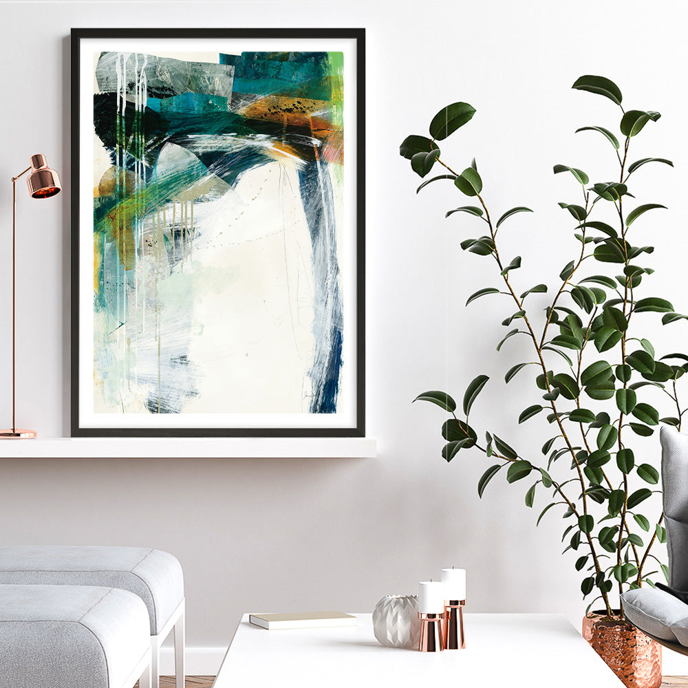 Shop Turbulence IV Art Print a painted abstract themed wall art print from The Print Emporium wall artwork collection - Buy Australian made fine art painting style poster and framed prints for the home and your interior decor room, TPE-WA-54997-AP