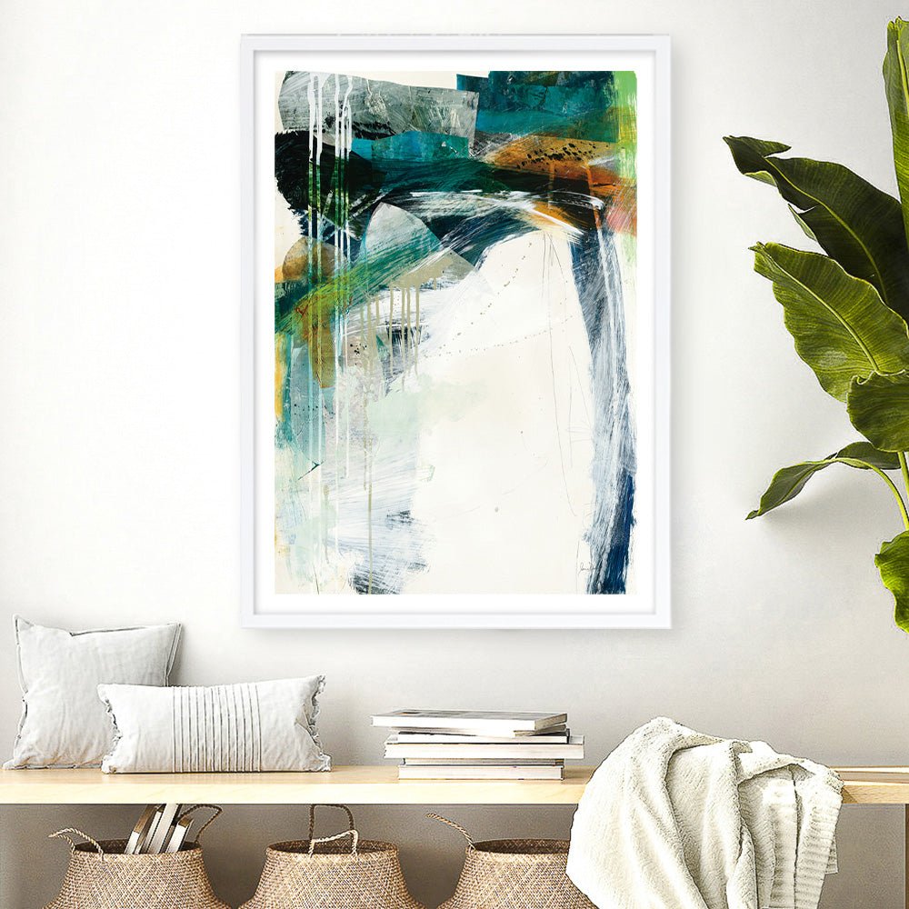 Shop Turbulence IV Art Print a painted abstract themed wall art print from The Print Emporium wall artwork collection - Buy Australian made fine art painting style poster and framed prints for the home and your interior decor room, TPE-WA-54997-AP