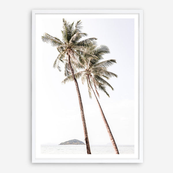 Shop Twin Palms Photo Art Print a coastal themed photography wall art print from The Print Emporium wall artwork collection - Buy Australian made fine art poster and framed prints for the home and your interior decor, TPE-1053-AP