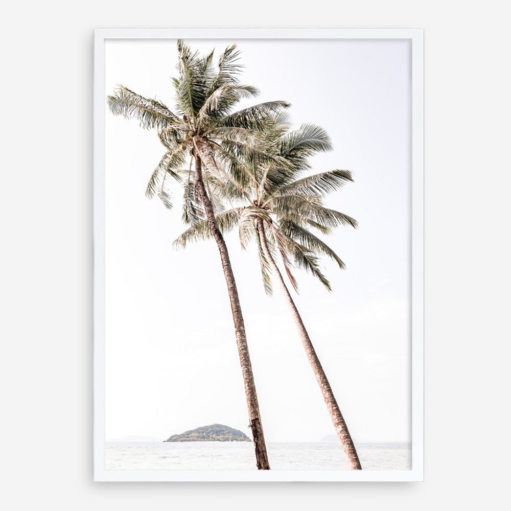Shop Twin Palms Photo Art Print a coastal themed photography wall art print from The Print Emporium wall artwork collection - Buy Australian made fine art poster and framed prints for the home and your interior decor, TPE-1053-AP