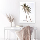 Shop Twin Palms Photo Art Print a coastal themed photography wall art print from The Print Emporium wall artwork collection - Buy Australian made fine art poster and framed prints for the home and your interior decor, TPE-1053-AP