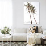 Shop Twin Palms Photo Canvas Print a coastal themed photography framed stretched canvas print from The Print Emporium wall artwork collection - Buy Australian made prints for the home and your interior decor space, TPE-1053-CA-35X46-NF