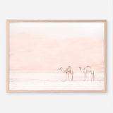 Shop Two Camels Photo Art Print a Moroccan desert boho themed photography wall art print from The Print Emporium wall artwork collection - Buy Australian made fine art poster and framed prints for the home and your interior decor room, TPE-832-AP