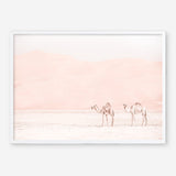 Shop Two Camels Photo Art Print a Moroccan desert boho themed photography wall art print from The Print Emporium wall artwork collection - Buy Australian made fine art poster and framed prints for the home and your interior decor room, TPE-832-AP