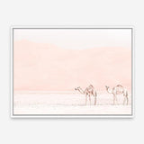 Shop Two Camels Photo Canvas Print a Moroccan desert boho themed photography framed stretched canvas print from The Print Emporium wall artwork collection - Buy Australian made prints for the home and your interior decor space, TPE-832-CA-35X46-NF