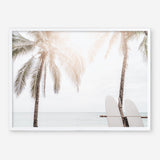 Shop Two Surfboards Photo Art Print a coastal themed photography wall art print from The Print Emporium wall artwork collection - Buy Australian made fine art poster and framed prints for the home and your interior decor, TPE-1199-AP