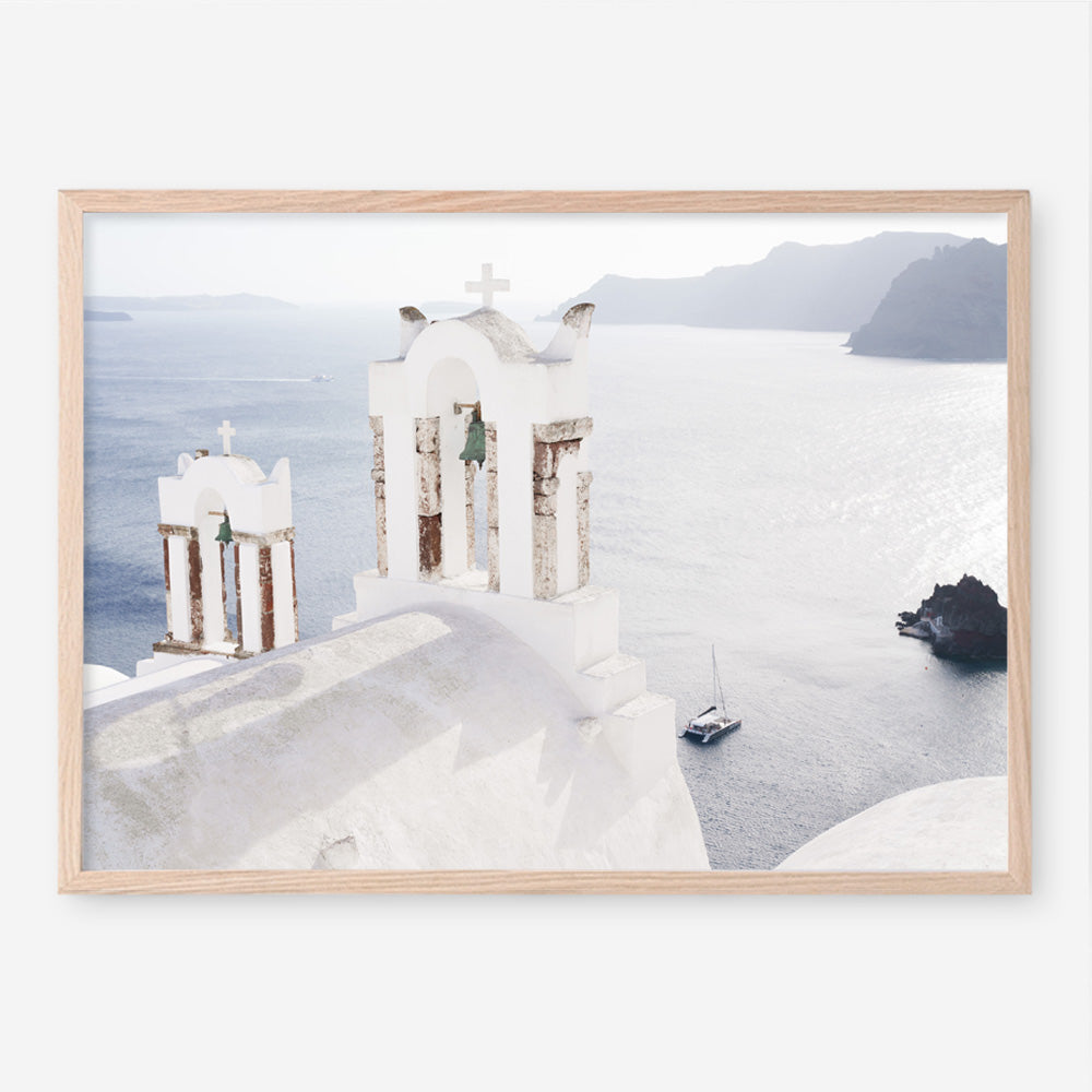 Shop Two White Churches I Photo Art Print a coastal themed photography wall art print from The Print Emporium wall artwork collection - Buy Australian made fine art poster and framed prints for the home and your interior decor, TPE-1322-AP