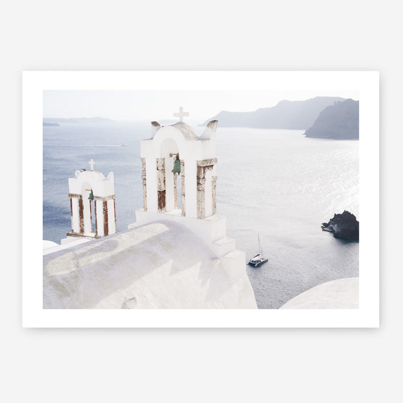 Shop Two White Churches I Photo Art Print a coastal themed photography wall art print from The Print Emporium wall artwork collection - Buy Australian made fine art poster and framed prints for the home and your interior decor, TPE-1322-AP