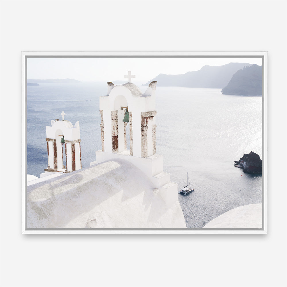 Shop Two White Churches I Photo Canvas Print a coastal themed photography framed stretched canvas print from The Print Emporium wall artwork collection - Buy Australian made prints for the home and your interior decor space, TPE-1322-CA-35X46-NF