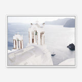 Shop Two White Churches I Photo Canvas Print a coastal themed photography framed stretched canvas print from The Print Emporium wall artwork collection - Buy Australian made prints for the home and your interior decor space, TPE-1322-CA-35X46-NF