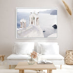 Shop Two White Churches I Photo Canvas Print a coastal themed photography framed stretched canvas print from The Print Emporium wall artwork collection - Buy Australian made prints for the home and your interior decor space, TPE-1322-CA-35X46-NF