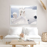 Shop Two White Churches I Photo Canvas Print a coastal themed photography framed stretched canvas print from The Print Emporium wall artwork collection - Buy Australian made prints for the home and your interior decor space, TPE-1322-CA-35X46-NF
