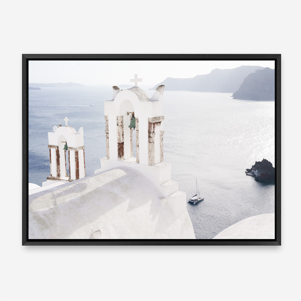 Shop Two White Churches I Photo Canvas Print a coastal themed photography framed stretched canvas print from The Print Emporium wall artwork collection - Buy Australian made prints for the home and your interior decor space, TPE-1322-CA-35X46-NF
