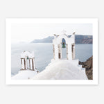 Shop Two White Churches II Photo Art Print a coastal themed photography wall art print from The Print Emporium wall artwork collection - Buy Australian made fine art poster and framed prints for the home and your interior decor, TPE-1354-AP