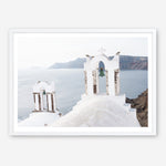 Shop Two White Churches II Photo Art Print a coastal themed photography wall art print from The Print Emporium wall artwork collection - Buy Australian made fine art poster and framed prints for the home and your interior decor, TPE-1354-AP