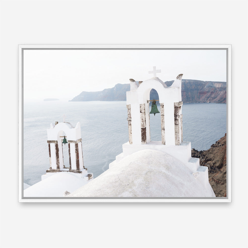 Shop Two White Churches II Photo Canvas Print a coastal themed photography framed stretched canvas print from The Print Emporium wall artwork collection - Buy Australian made prints for the home and your interior decor space, TPE-1354-CA-35X46-NF