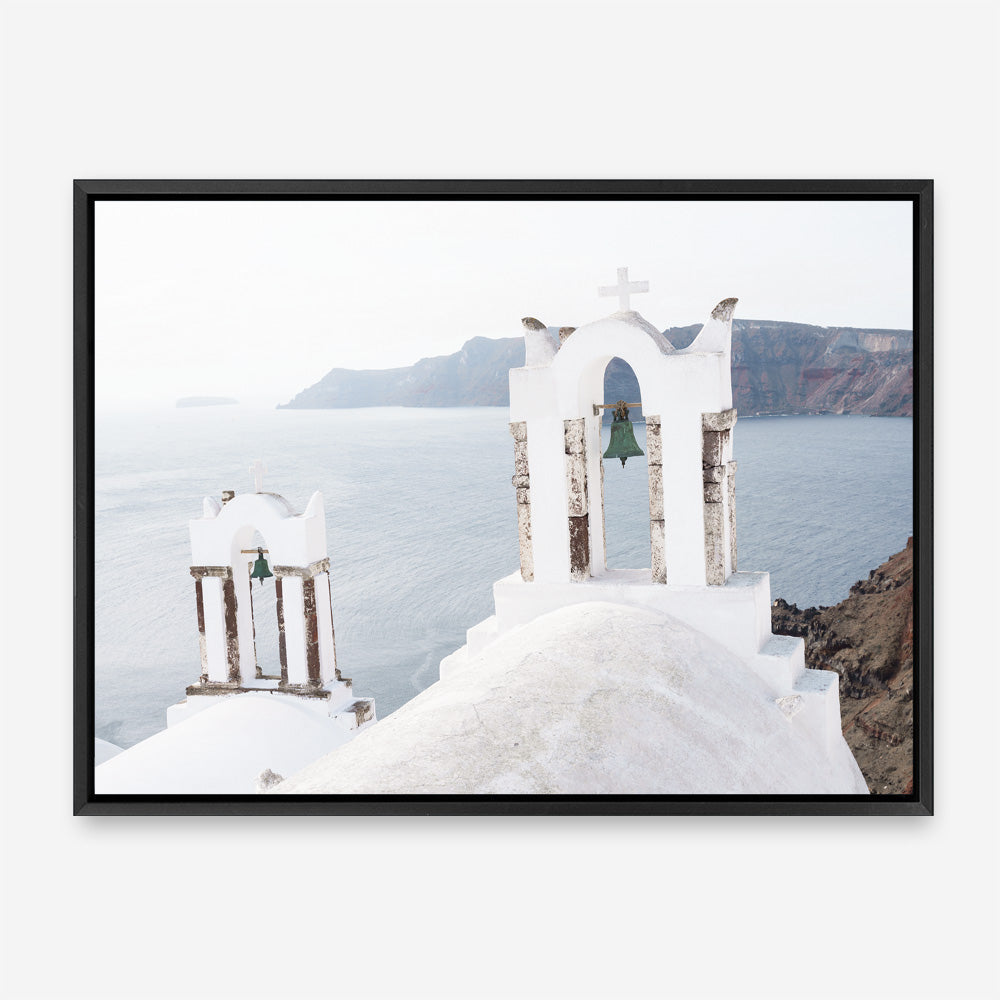 Shop Two White Churches II Photo Canvas Print a coastal themed photography framed stretched canvas print from The Print Emporium wall artwork collection - Buy Australian made prints for the home and your interior decor space, TPE-1354-CA-35X46-NF