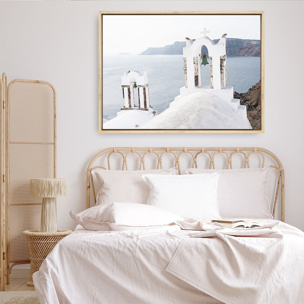 Shop Two White Churches II Photo Canvas Print a coastal themed photography framed stretched canvas print from The Print Emporium wall artwork collection - Buy Australian made prints for the home and your interior decor space, TPE-1354-CA-35X46-NF