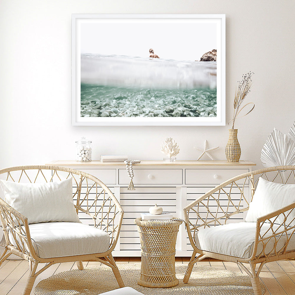 Shop Underwater Horizon II Photo Art Print a coastal themed photography wall art print from The Print Emporium wall artwork collection - Buy Australian made fine art poster and framed prints for the home and your interior decor, TPE-1164-AP