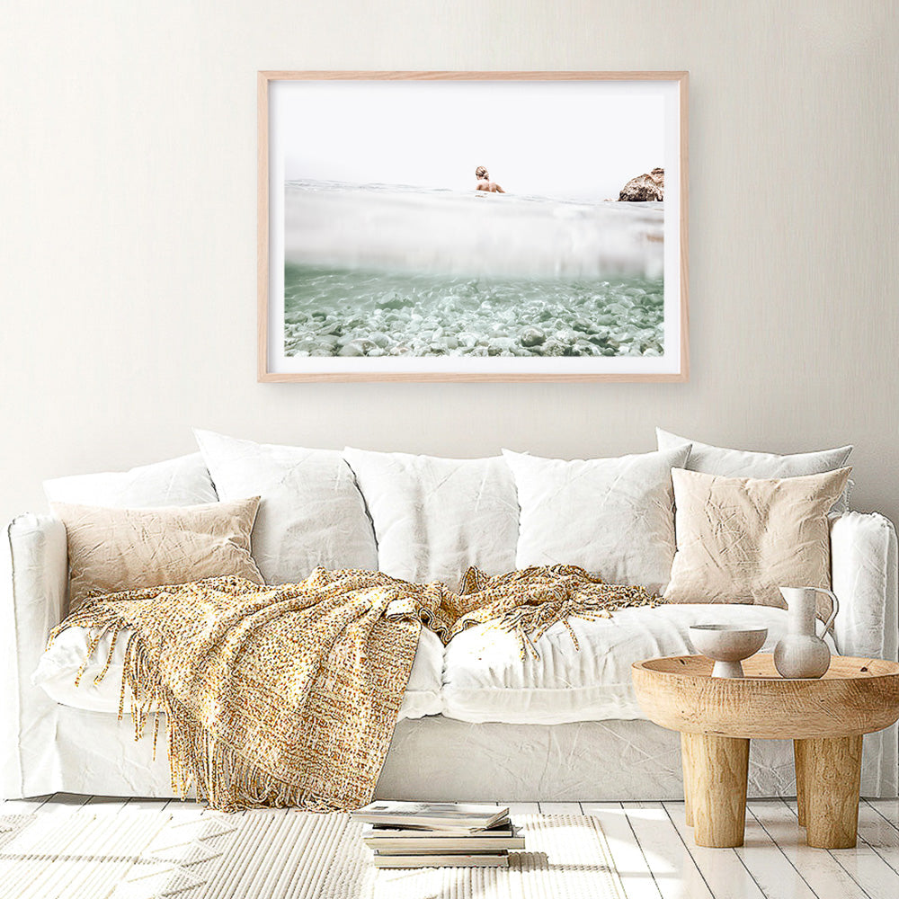 Shop Underwater Horizon Photo Art Print a coastal themed photography wall art print from The Print Emporium wall artwork collection - Buy Australian made fine art poster and framed prints for the home and your interior decor, TPE-1163-AP