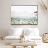 Shop Underwater Horizon Photo Canvas Print a coastal themed photography framed stretched canvas print from The Print Emporium wall artwork collection - Buy Australian made prints for the home and your interior decor space, TPE-1163-CA-35X46-NF