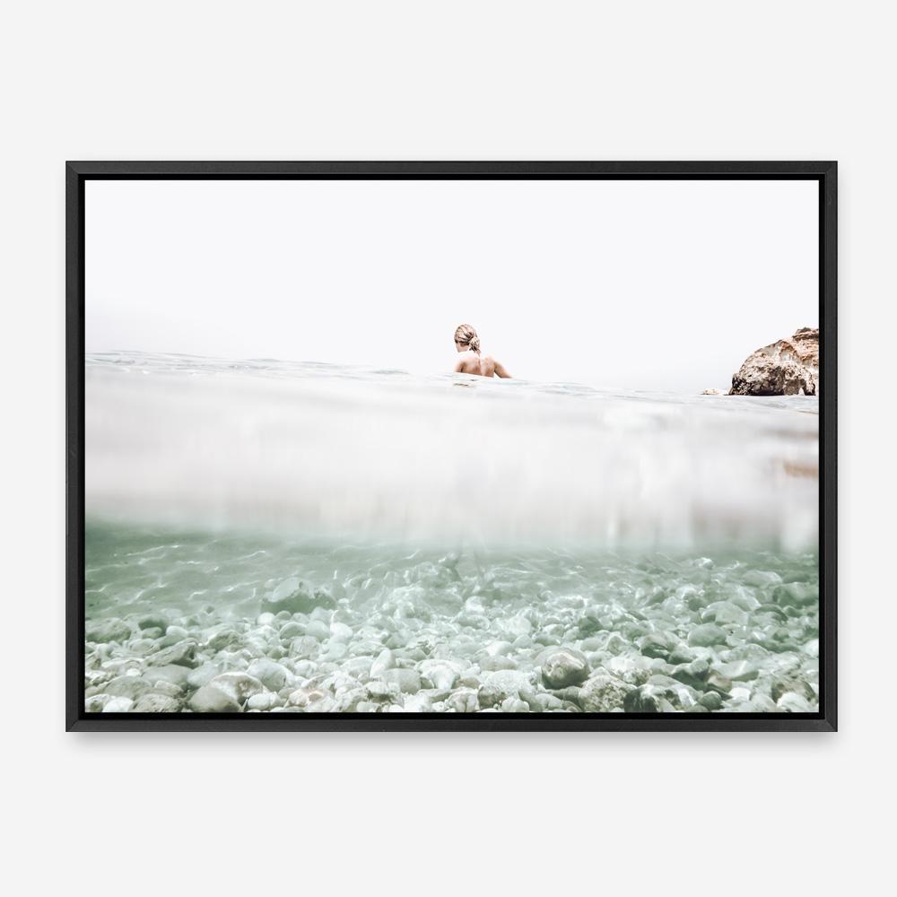 Shop Underwater Horizon Photo Canvas Print a coastal themed photography framed stretched canvas print from The Print Emporium wall artwork collection - Buy Australian made prints for the home and your interior decor space, TPE-1163-CA-35X46-NF