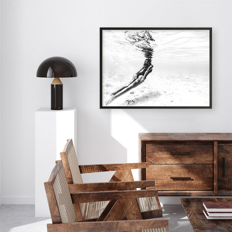 Shop Underwater Photo Art Print a coastal themed photography wall art print from The Print Emporium wall artwork collection - Buy Australian made fine art poster and framed prints for the home and your interior decor, TPE-539-AP