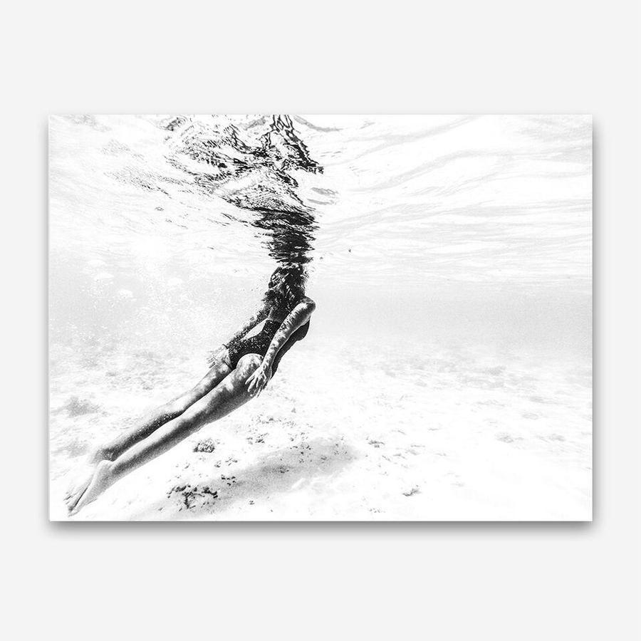 Shop Underwater Photo Canvas Print a coastal themed photography framed stretched canvas print from The Print Emporium wall artwork collection - Buy Australian made prints for the home and your interior decor space, TPE-539-CA-35X46-NF
