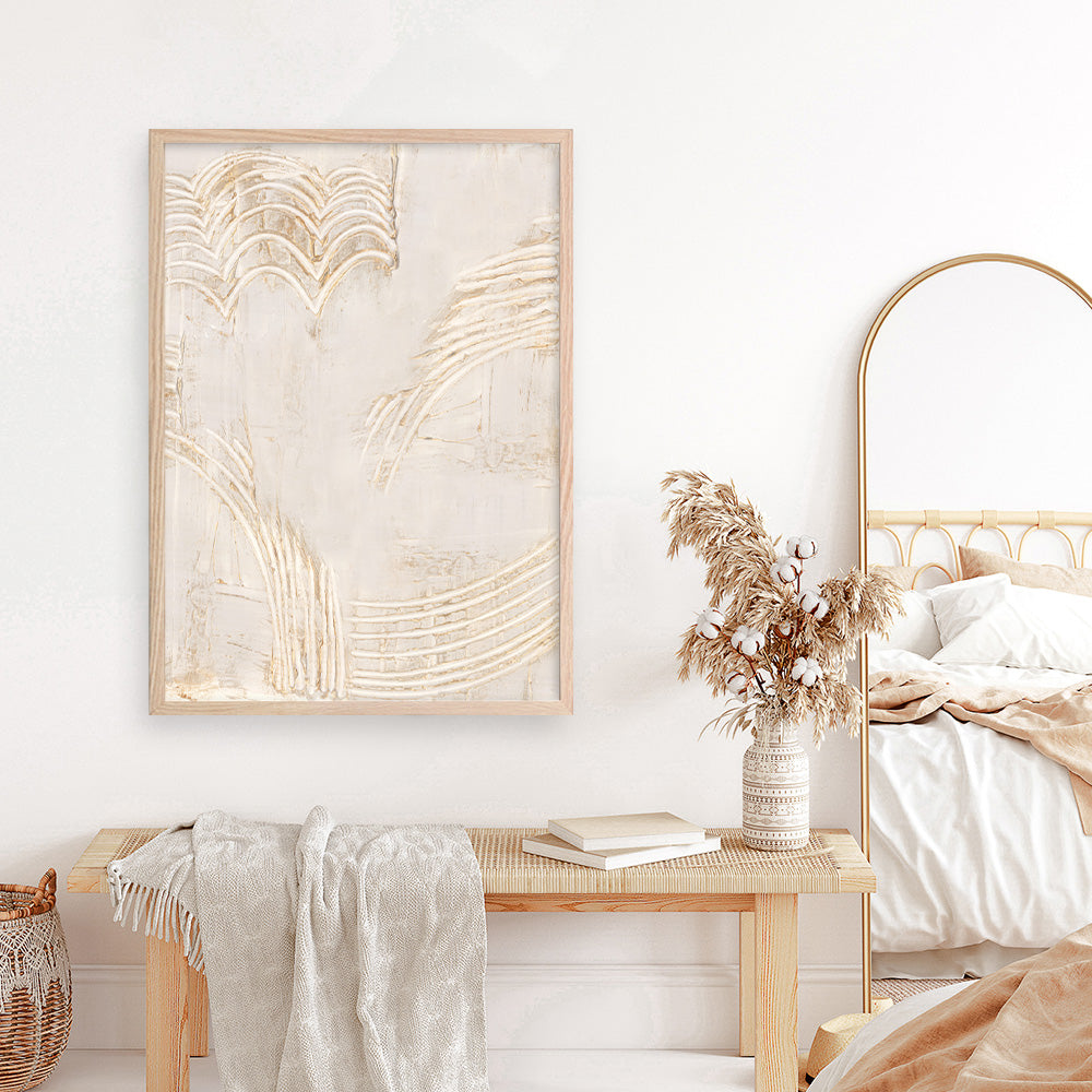 Shop Uplifting Beam II Art Print a painted abstract themed wall art print from The Print Emporium wall artwork collection - Buy Australian made fine art painting style poster and framed prints for the home and your interior decor room, TPE-PC-EZ925-AP