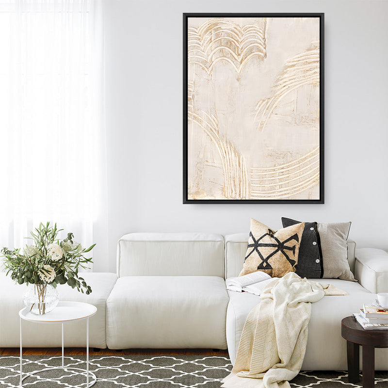 Shop Uplifting Beam II Canvas Print a painted abstract themed framed canvas wall art print from The Print Emporium artwork collection - Buy Australian made fine art painting style stretched canvas prints for the home and your interior decor space, TPE-PC-EZ925-CA-35X46-NF