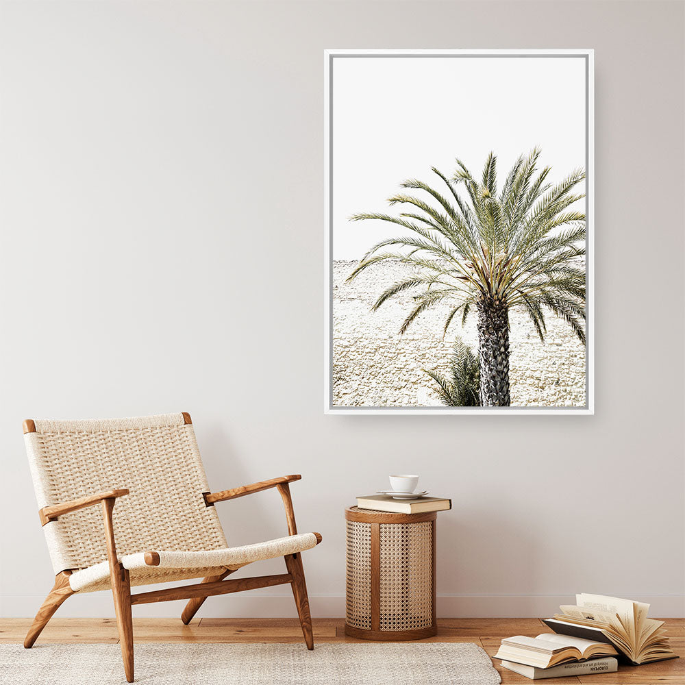 Shop Vacation Palm Photo Canvas Print a coastal themed photography framed stretched canvas print from The Print Emporium wall artwork collection - Buy Australian made prints for the home and your interior decor space, TPE-1089-CA-35X46-NF